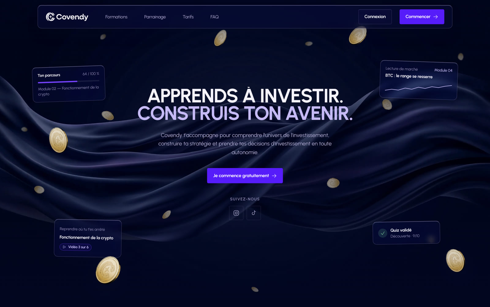 Le nouveau site Covendy